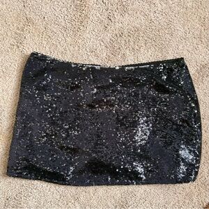 Black Sequin Tube skirt Mimi